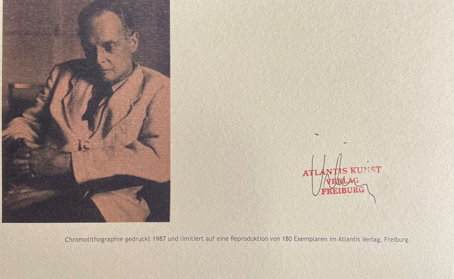Paul Klee Lithograph Coa Signed Numbered By Piet