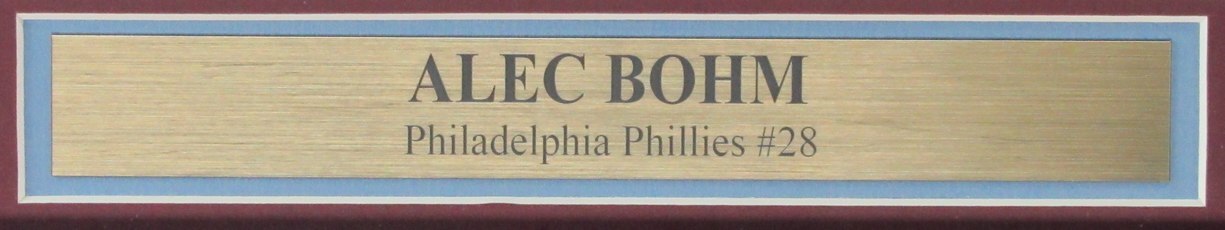 Alec Bohm Signed/Auto 8X10 Photo Philadelphia