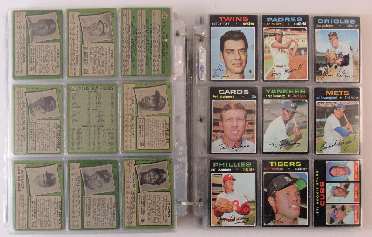 1971 Topps Baseball Complete Set (752) Cards