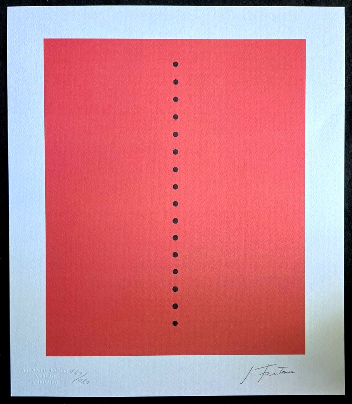 Lucio Fontana Lithograph 1978