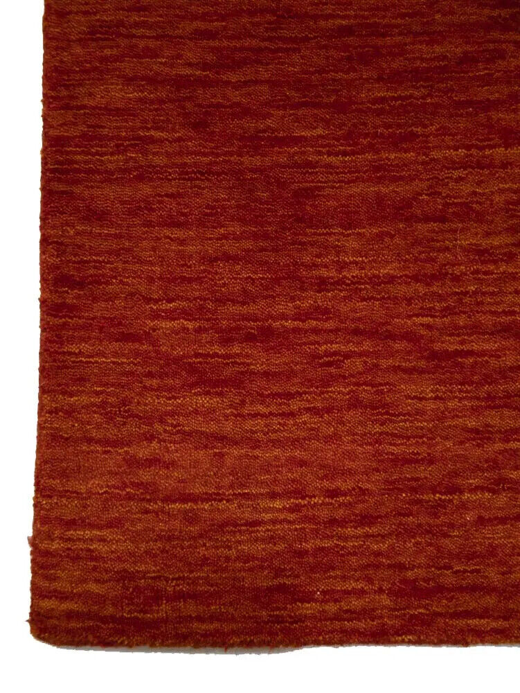 Contemporary Gabbeh Modern Rug Orange Tribal