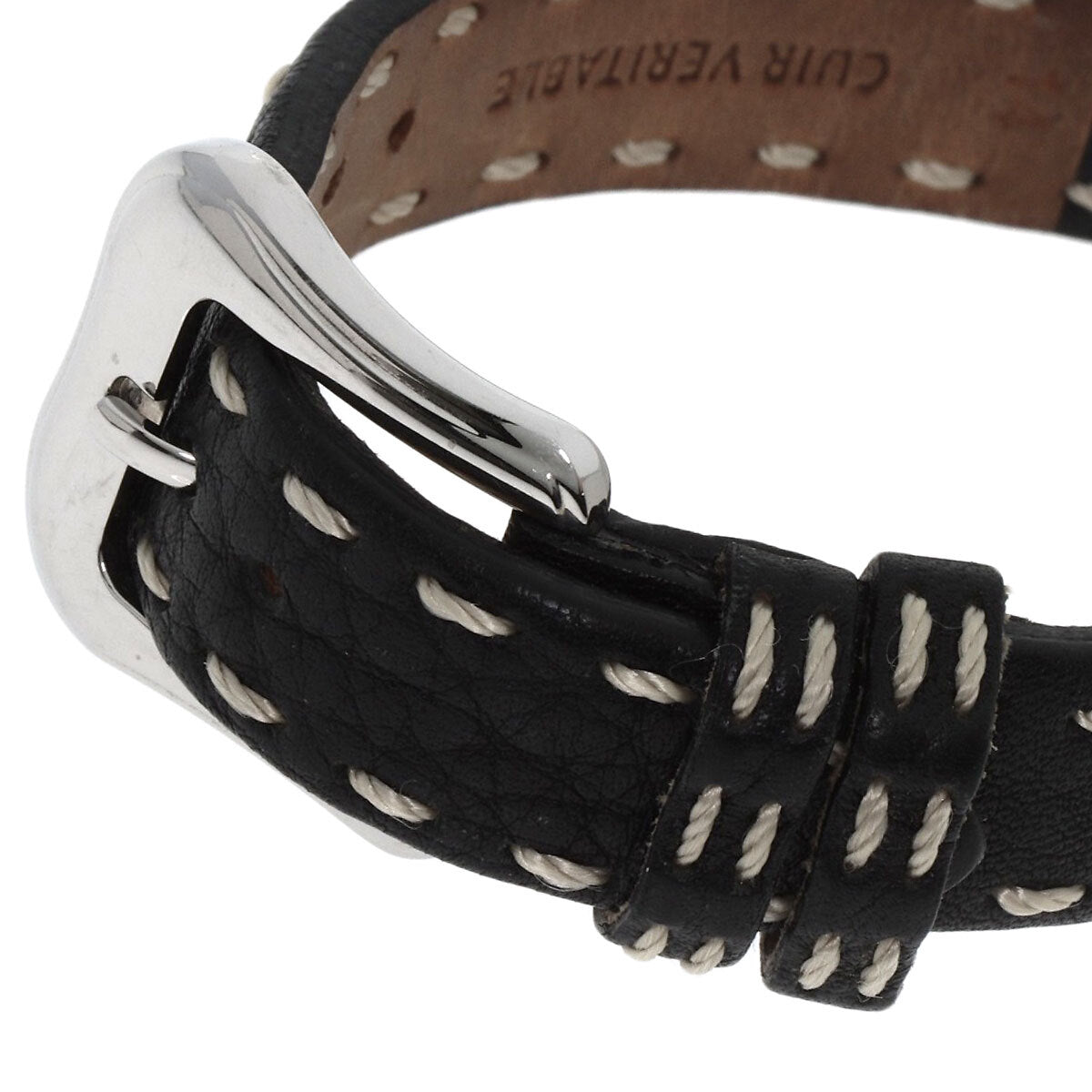Fendi Beefendi Watches 3800L Stainless Steel/Leather Ladies
