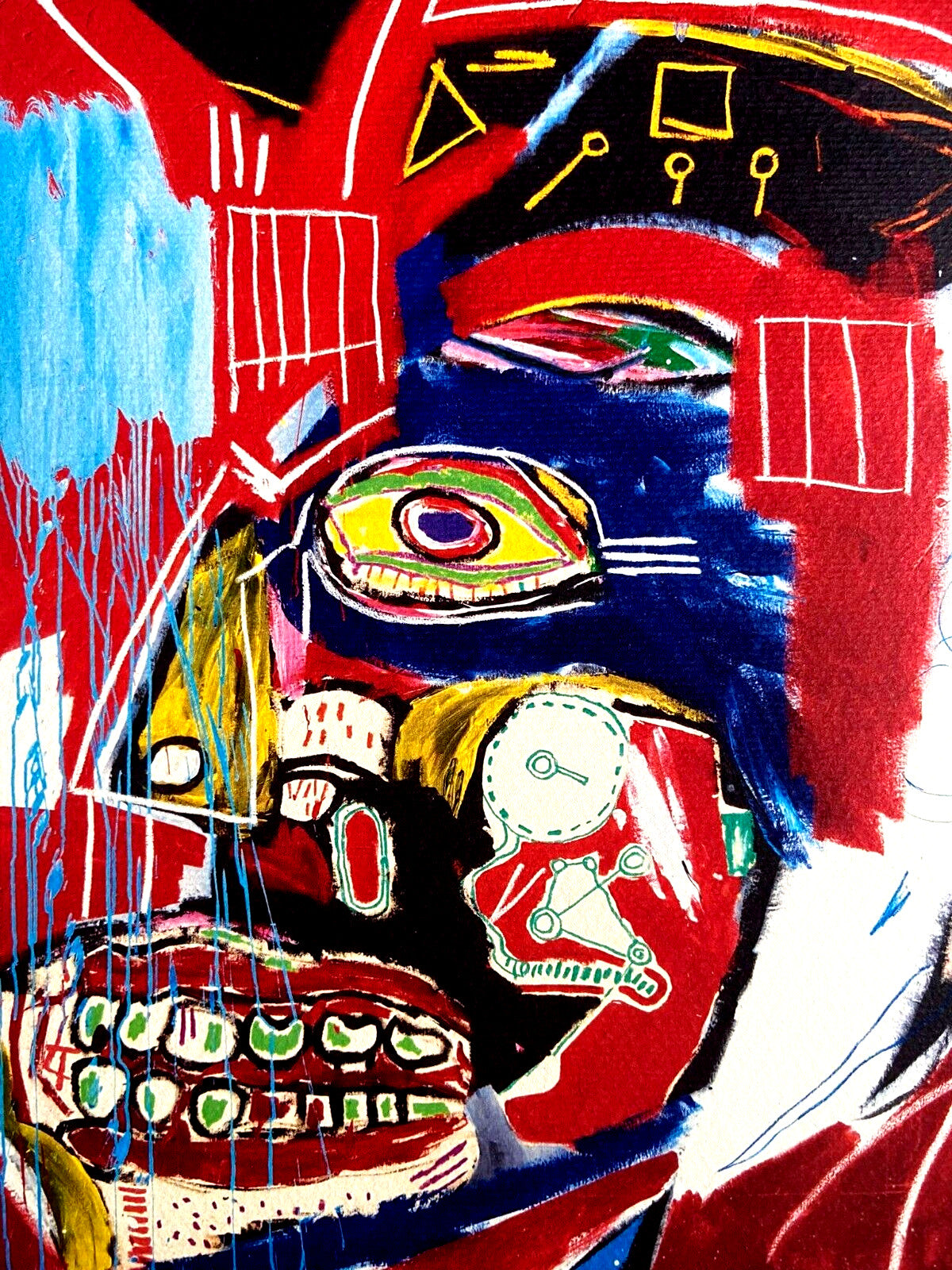 Jean-Michel Basquiat Lithograph C.O.A. Signed Numbered In Pencil