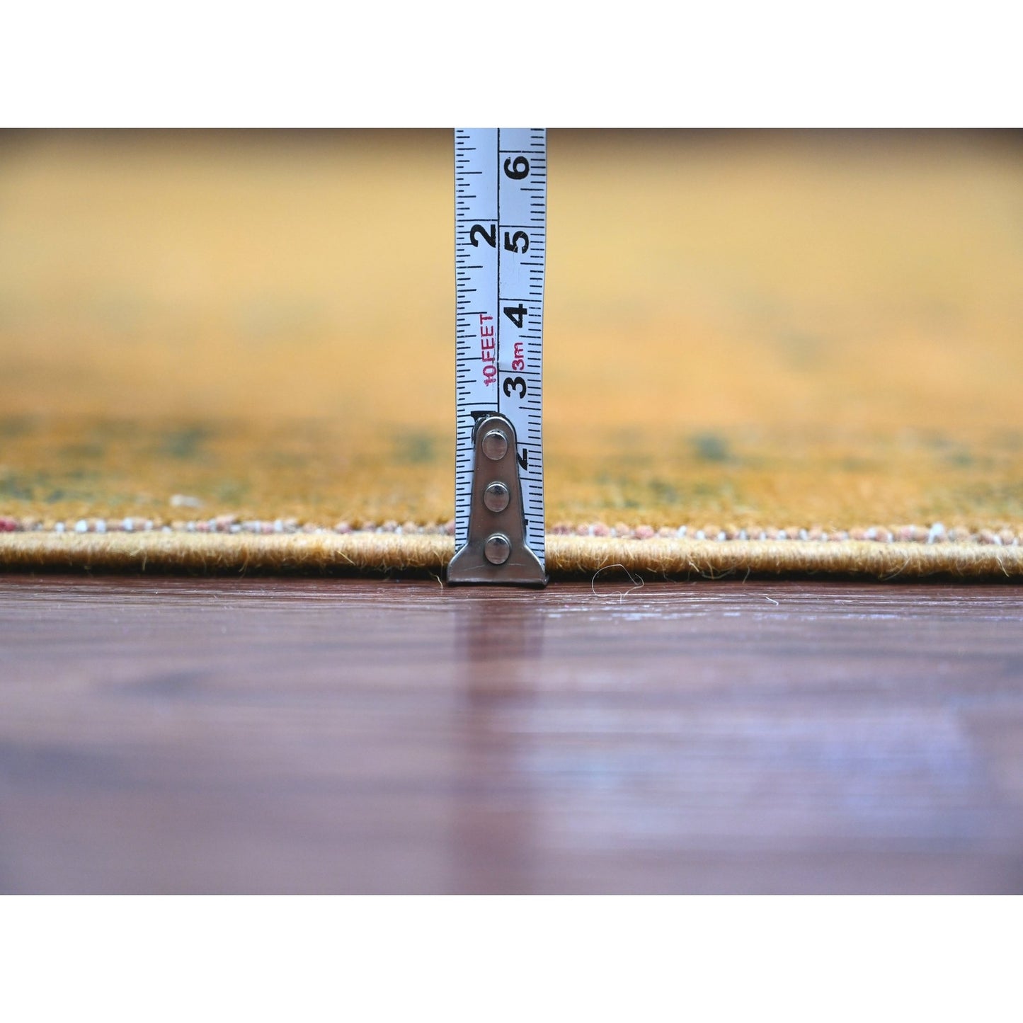 7'8"X9'10" Brown Overdyed Kazak Flower Design 100% Wool Hand Knotted Rug