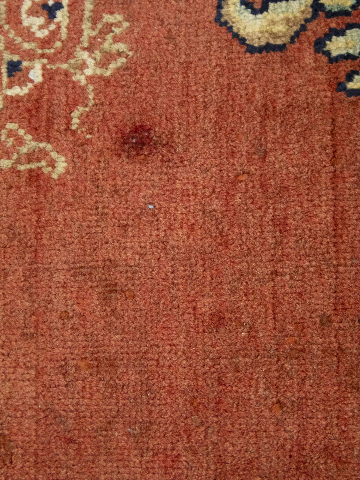 Semi-Antique Hand-Knotted Floral Rug Extra Large