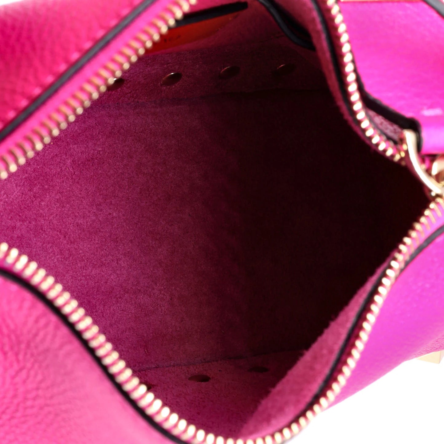 Valentino Garavani Rockstud Flip Lock Zipped Handle Crossbody Bag Grainy Leather