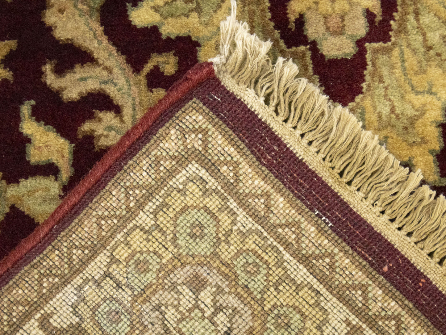Handmade Thick Pile Oriental Rug Floral Design