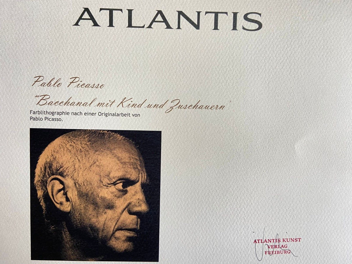 Pablo Picasso Lithograph Coa Signed Numbered In