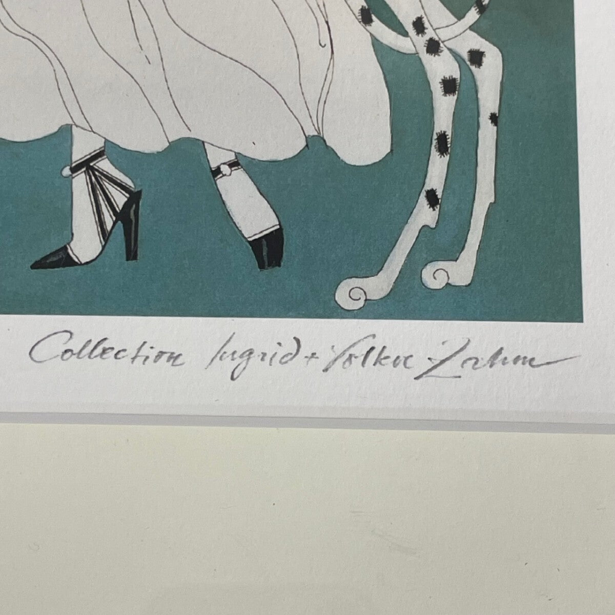 Helen Dryden Signed Original Lithograph Print Framed "Fashion" Vogue
