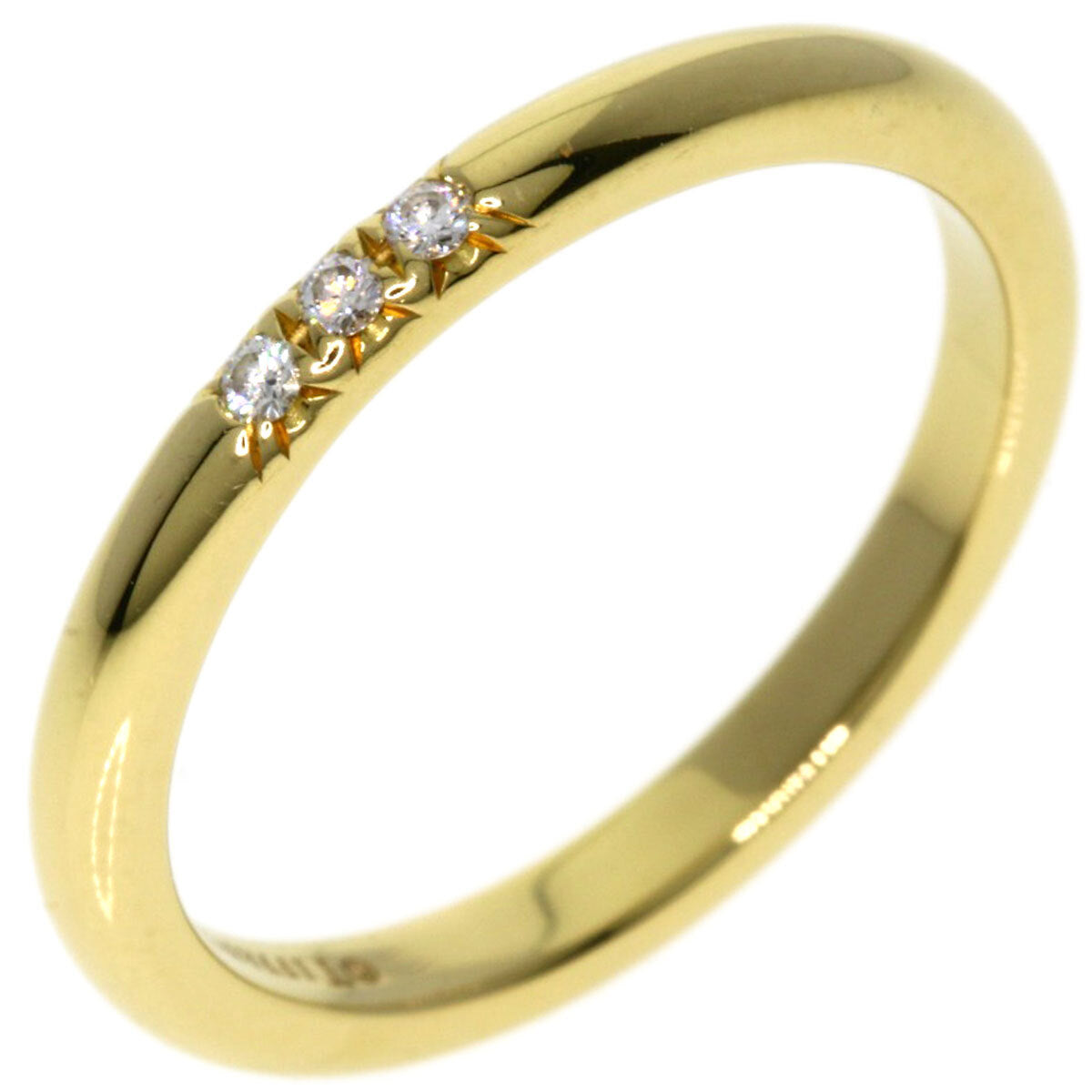 Tiffany&Co. Ring Forever 3P Diamond K18 Yellow