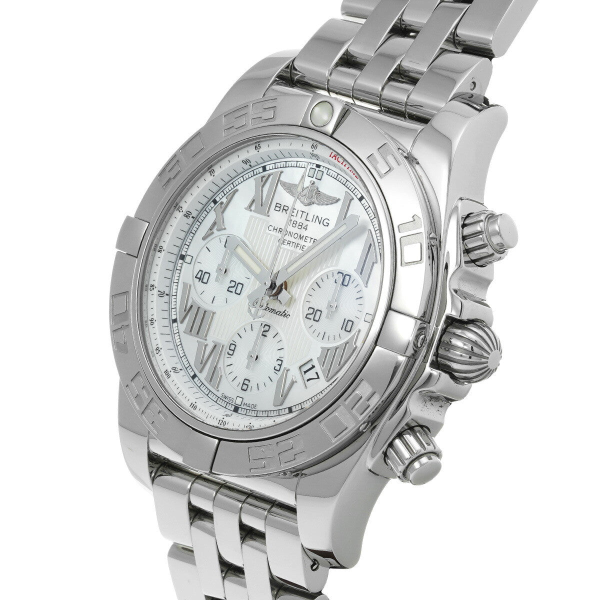 Breitling Chronomat 44 Ab0110 White Case Size 4444Mm Men'S Used Watch #221621