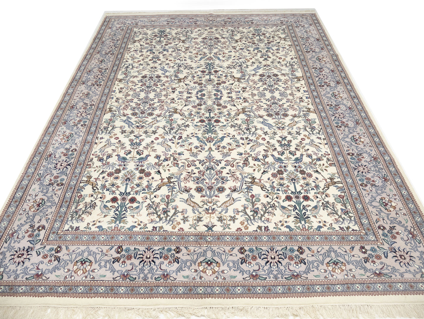 Handmade Extra Large Oriental Rug Animal Design