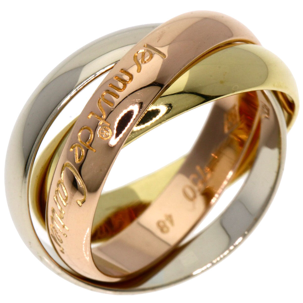 Cartier Ring Trinity #48 K18 Yellow Gold 18K