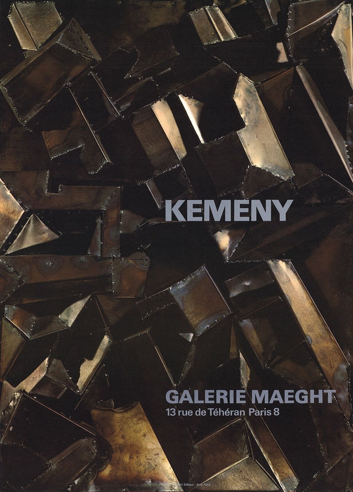 Zoltan Kemeny Galerie Maeght " Poster Contemporary Brown