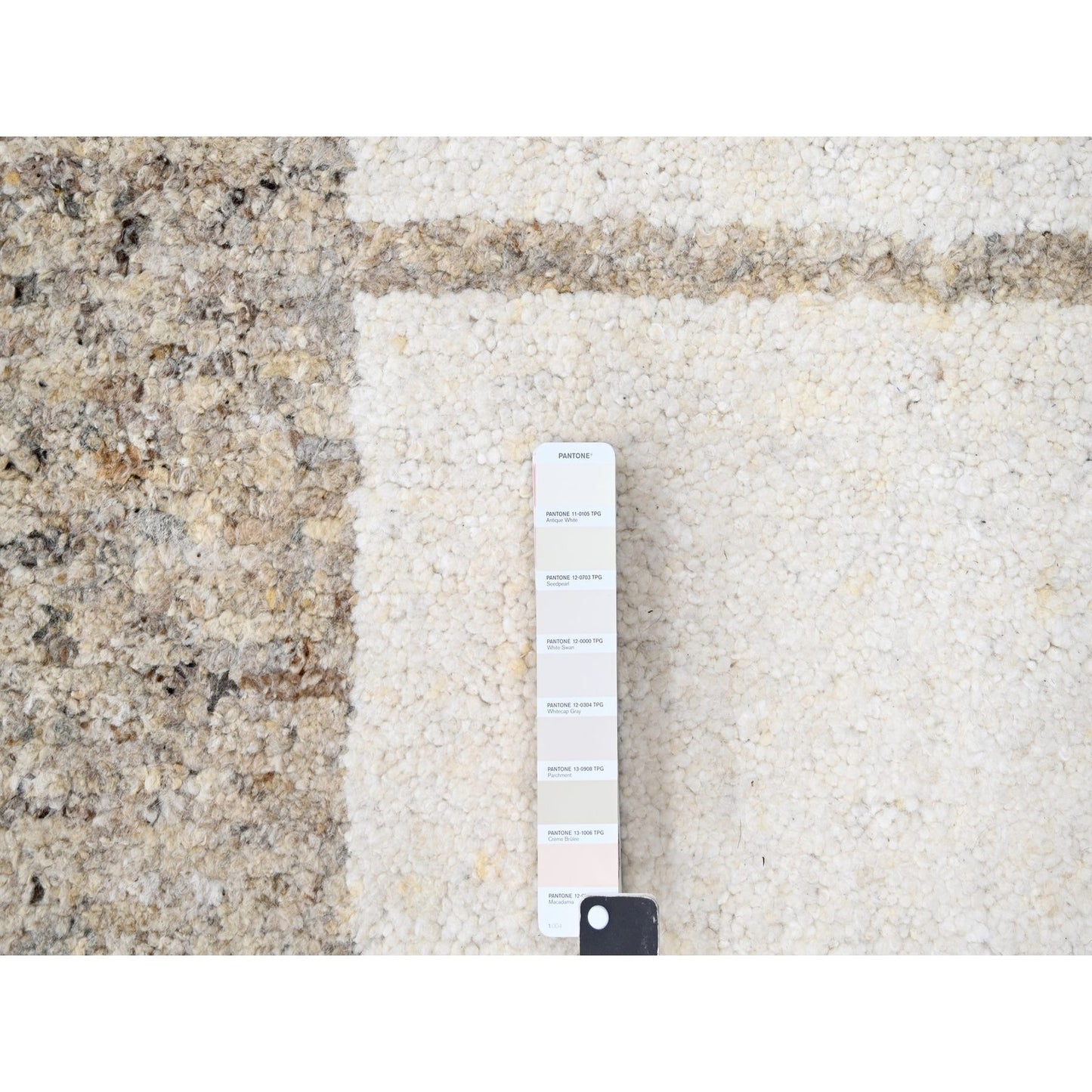 12'1"X17'10" Earth Tone Colors Wool Oversize Hand Knotted Oriental Rug