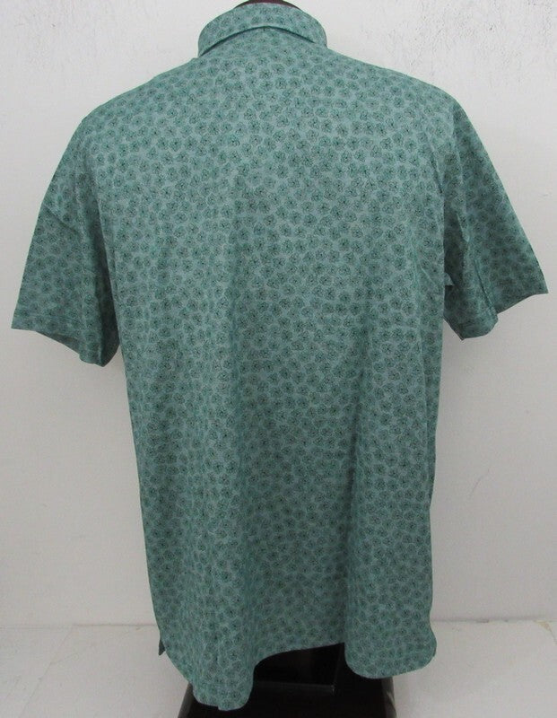 2024 Masters Clubhouse Collection Green Floral Polo With Logo Size Xl Nwt 188210