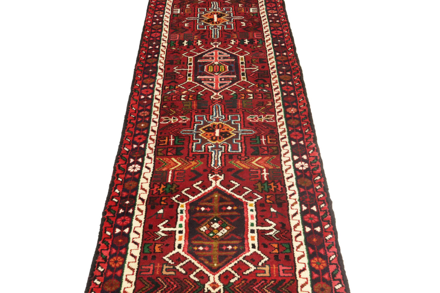 4'6X10 Ft Handmade Tribal Runner Rug Reindeer