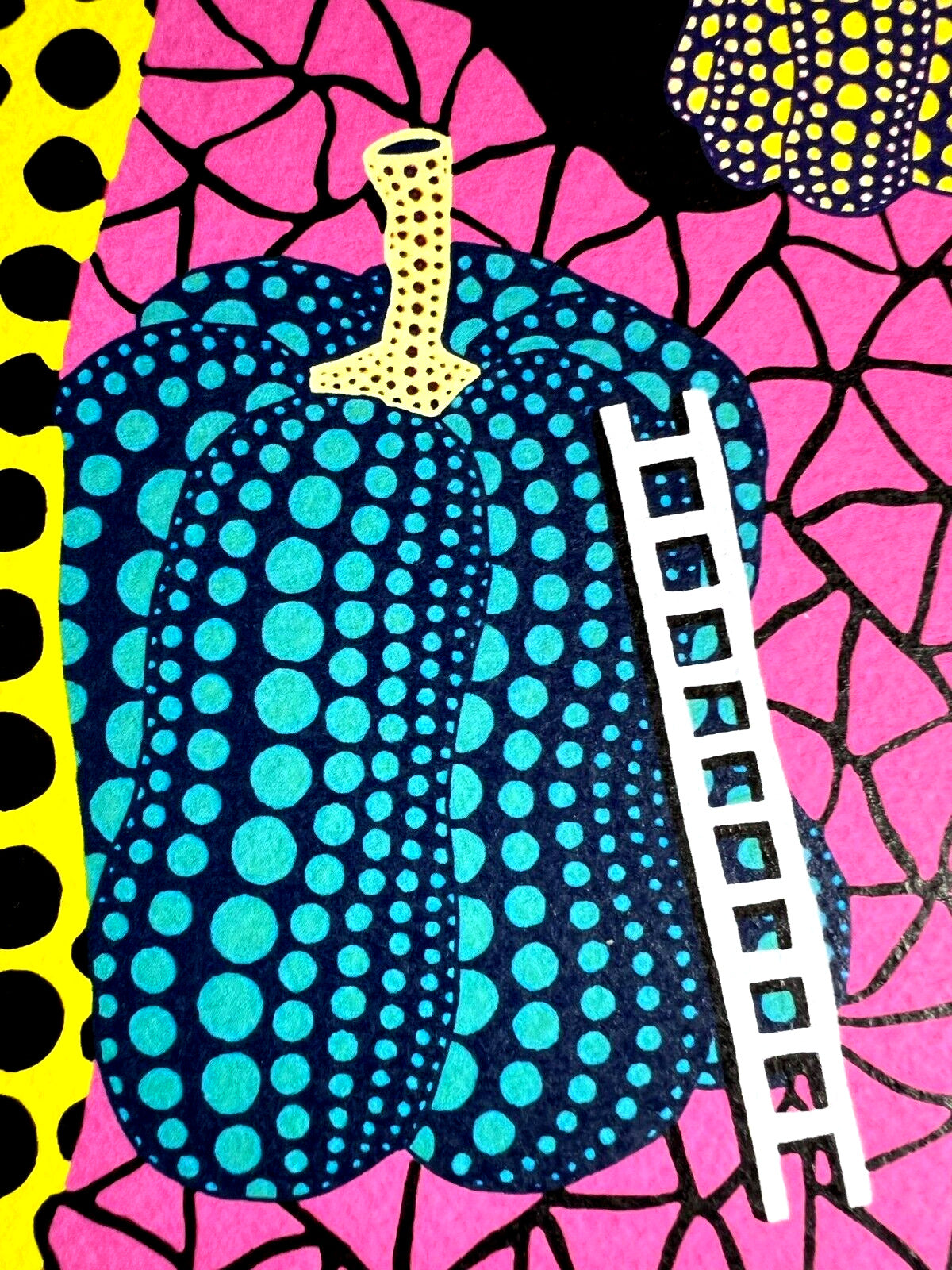 Yayoi Kusama Lithograph Mori Art Museum Coa