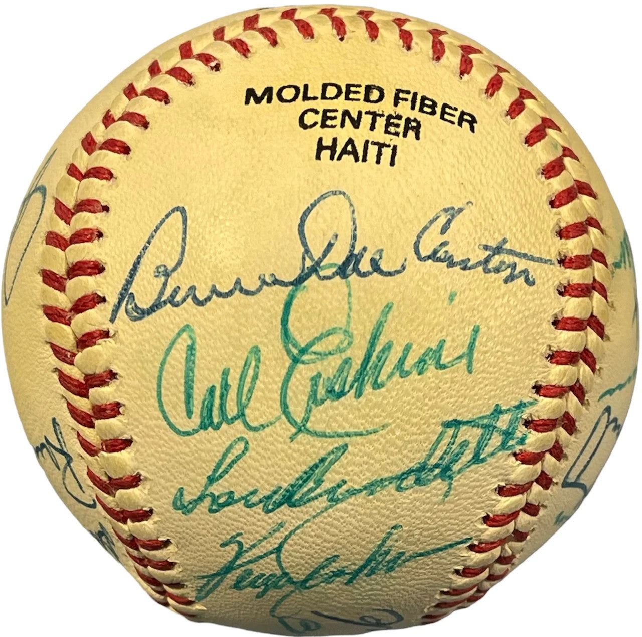 Mlb Legends Autographed Official Braves Logo Baseball (Jsa)