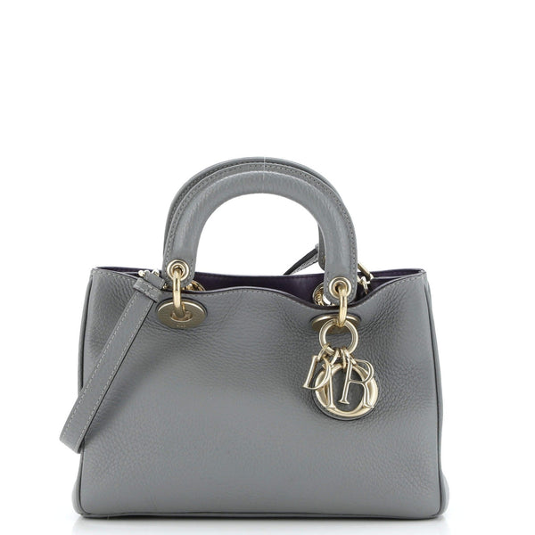 Christian Dior Diorissimo Tote Pebbled Leather Mini