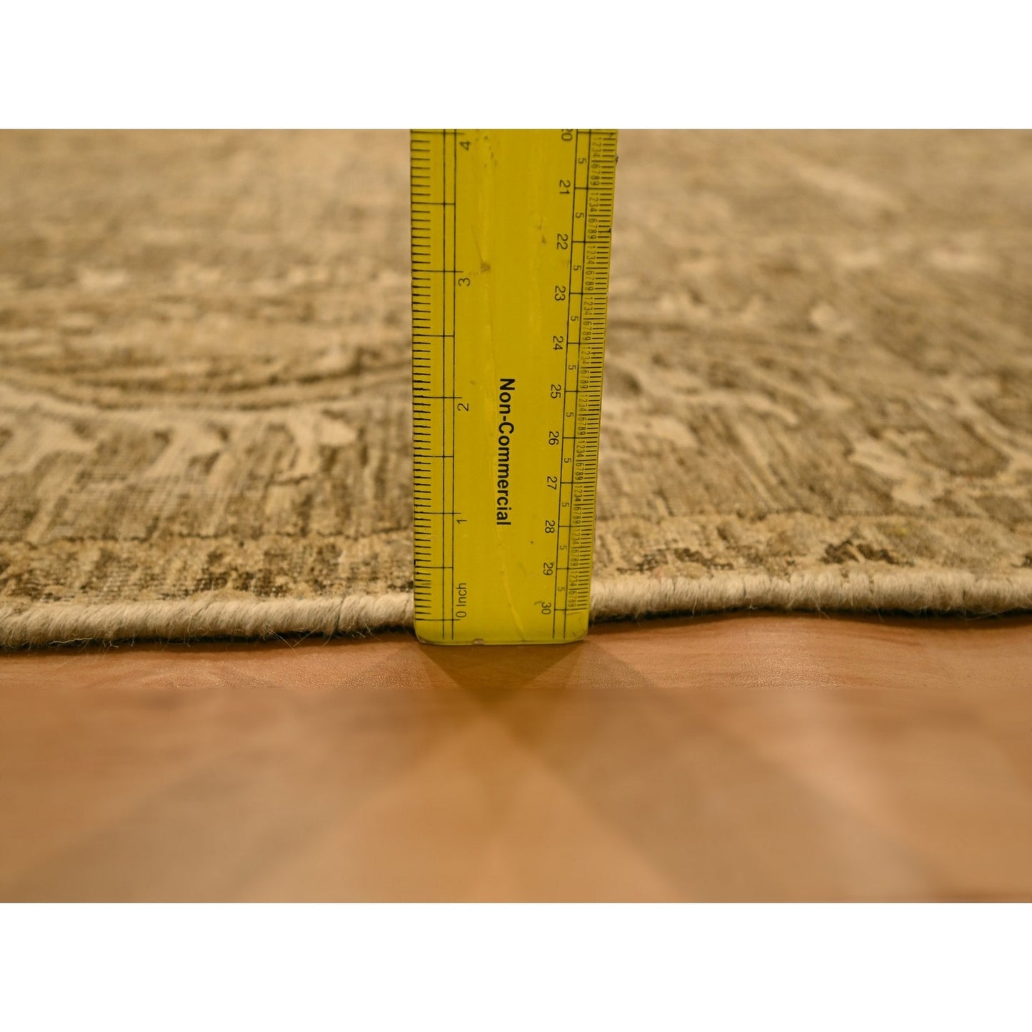 8'9"X11'10" Brown Tone On Tone Suzani Design Hand Knotted 100% Wool Rug