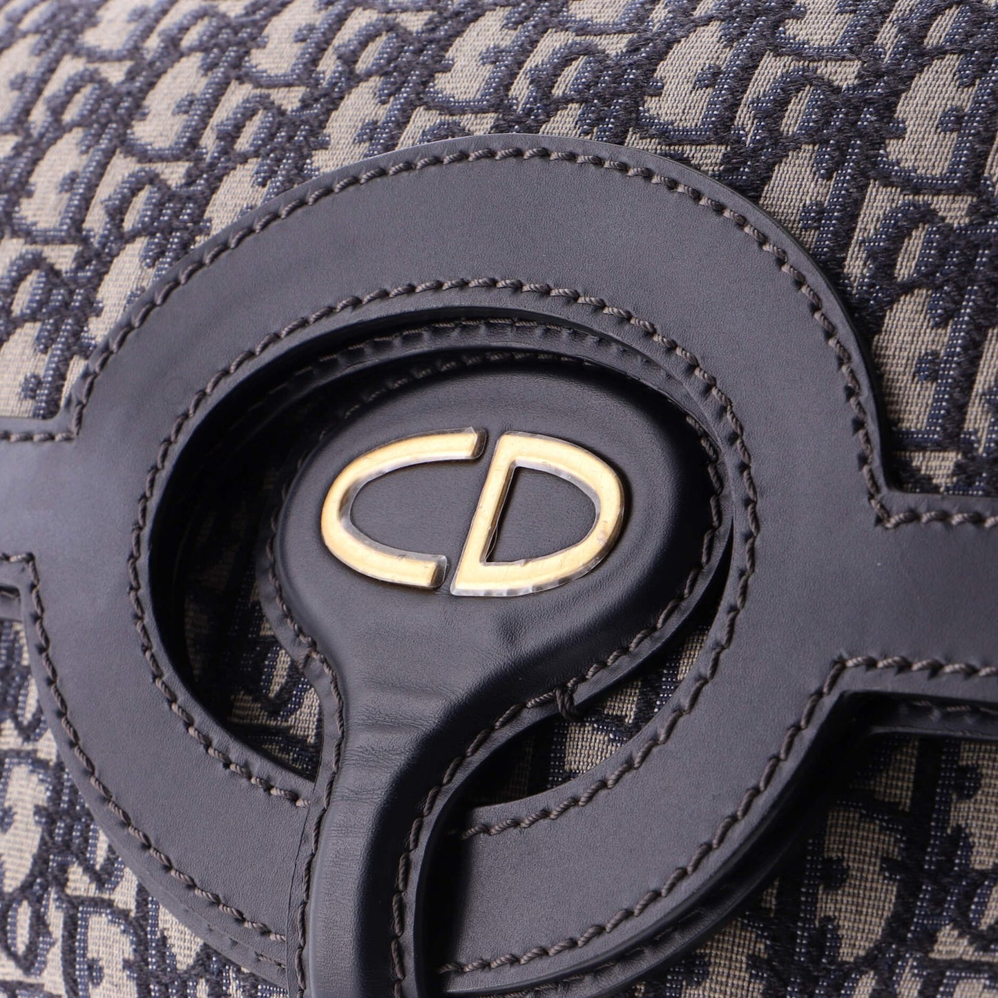 Christian Dior Oblique Canvas Fold Over Clutch