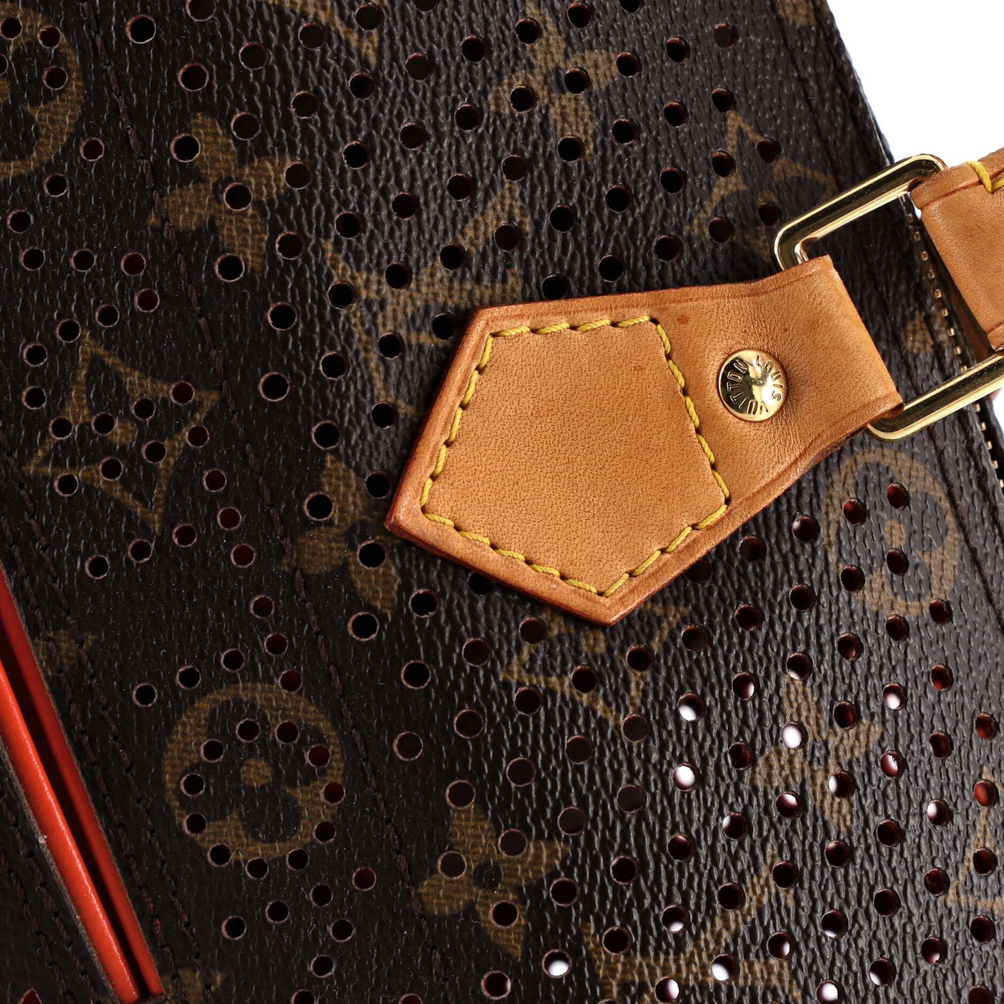 30 Louis Vuitton Speedy Handbag Perforated Monogram Canvas