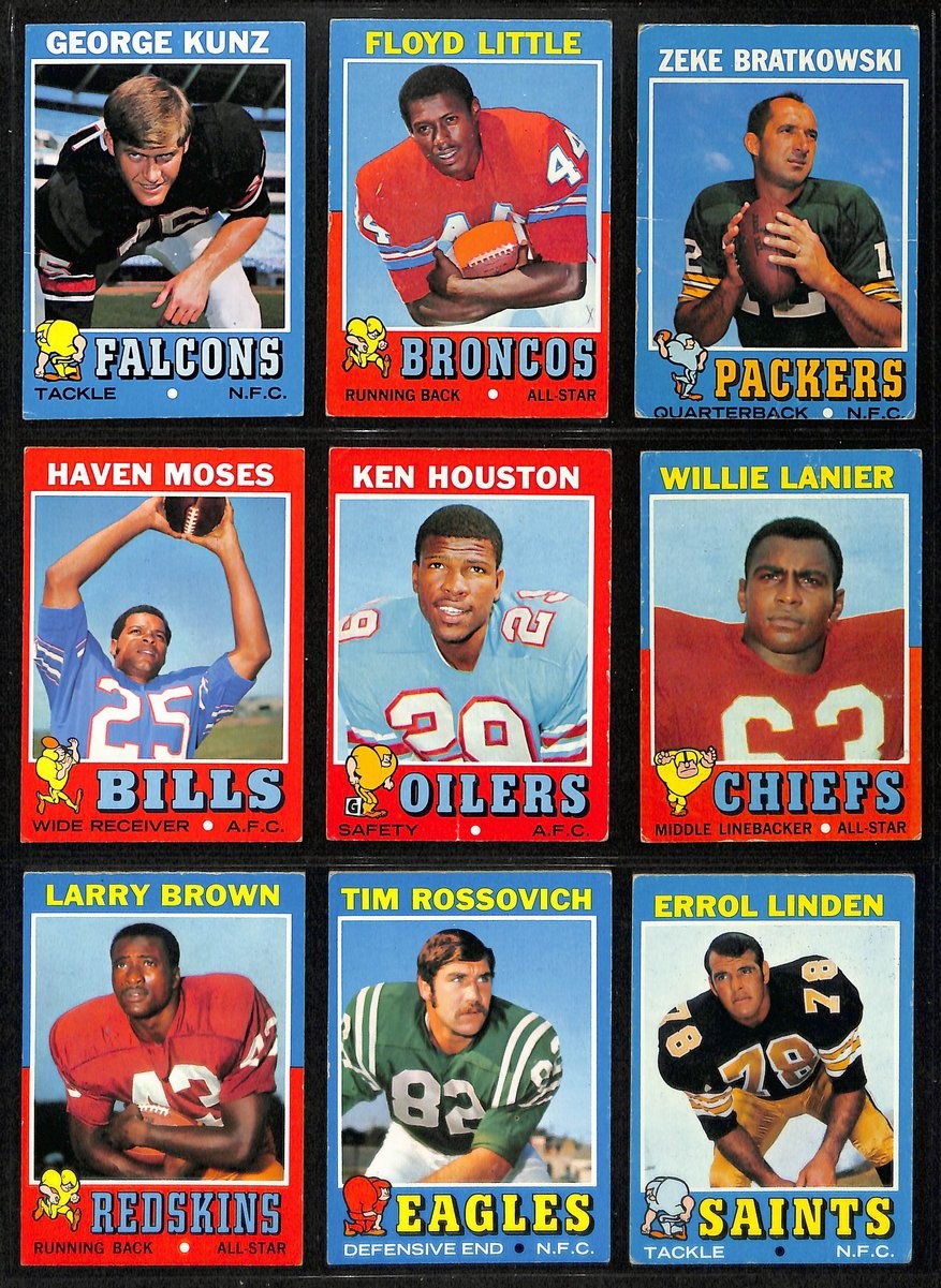 1971 Topps Football Card Complete Set (1-263) Bradshaw Greene Simpson 195946