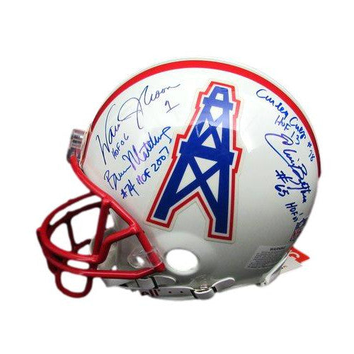 Houston Oilers Signed By 8 Hofers Full Size Pro