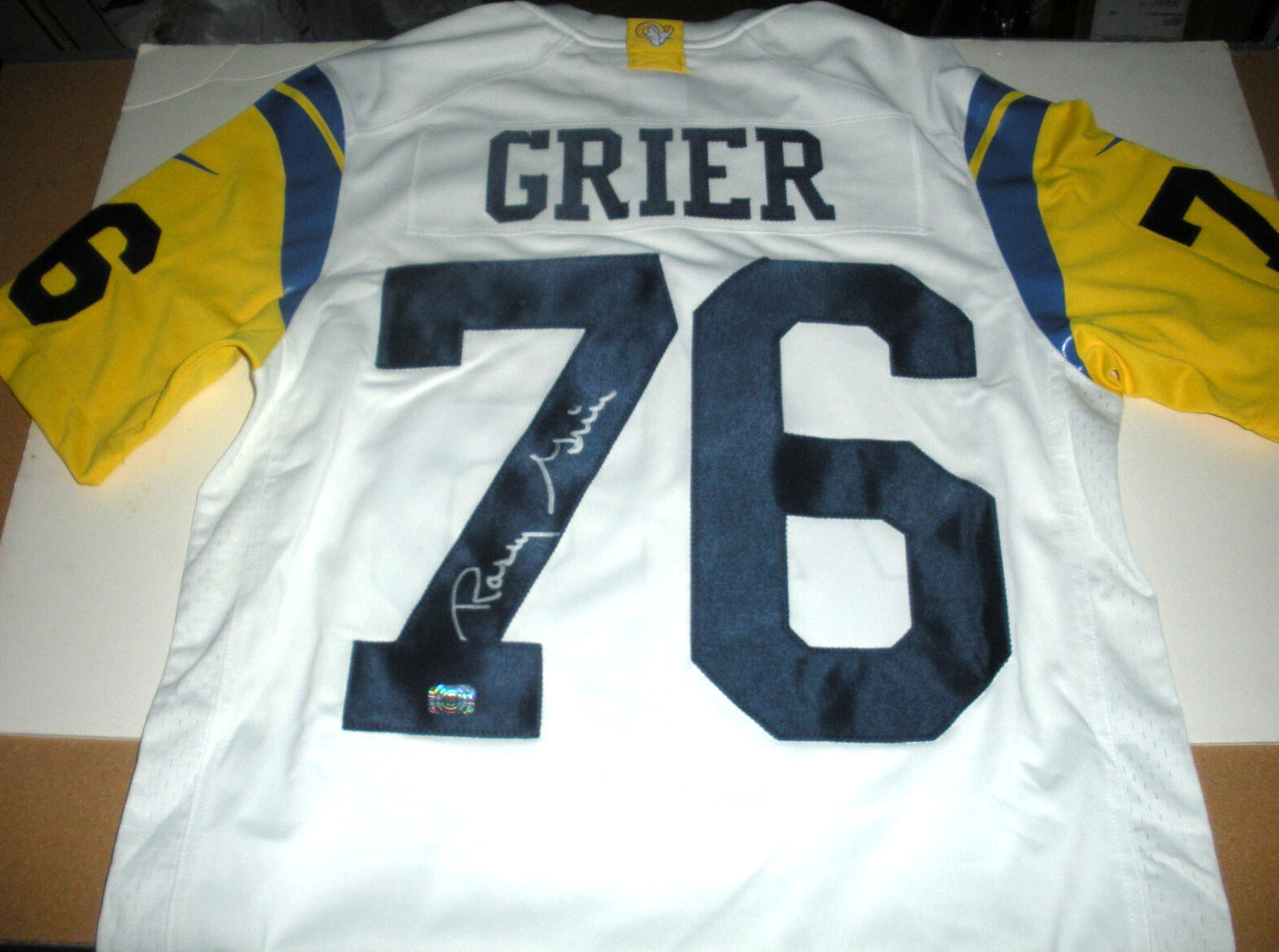 Rosey Grier Losangeles Rams Aaa/Coa/Holo Signed