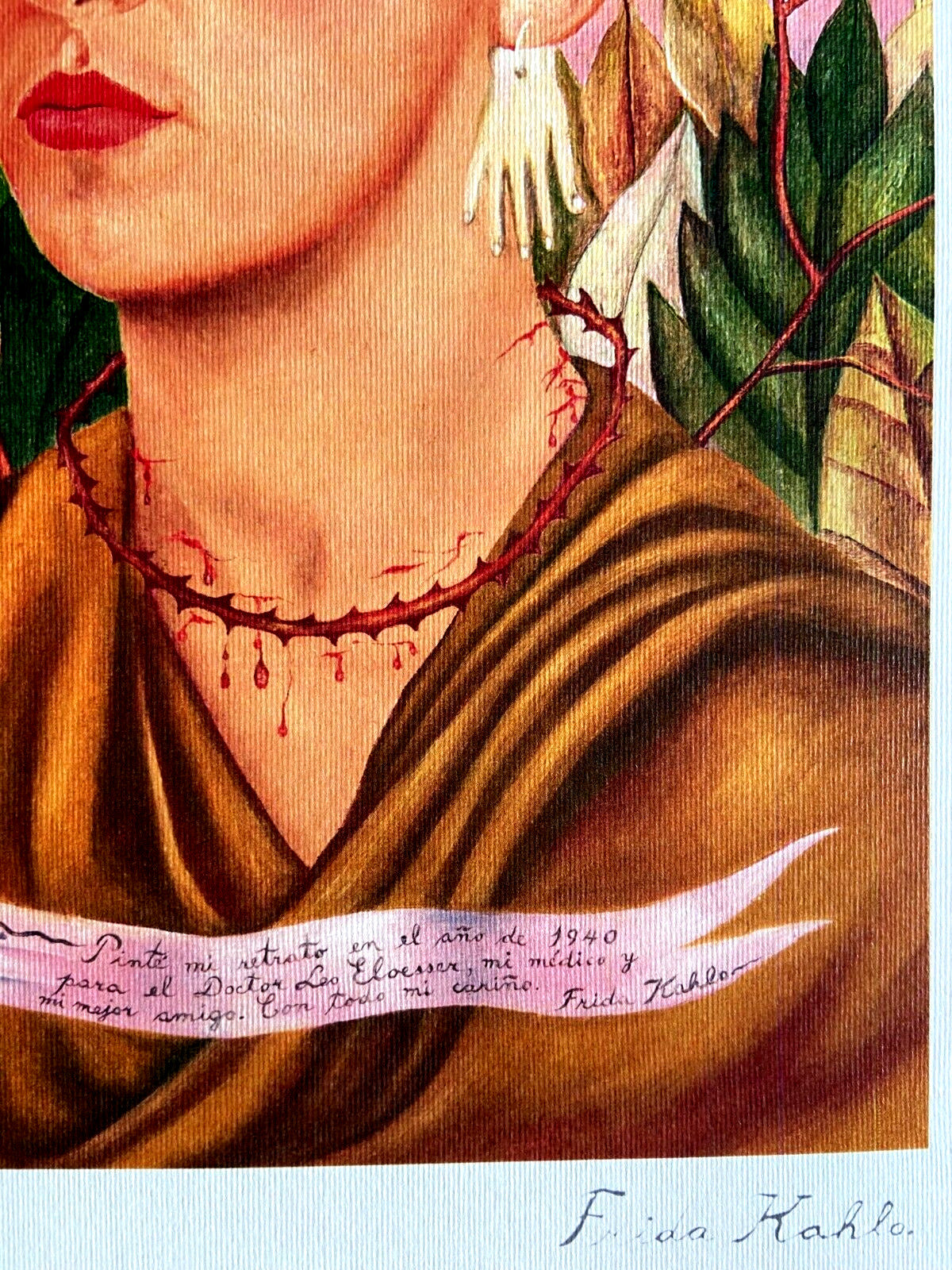 Frida Kahlo Lithograph 275 Ex Coa Original