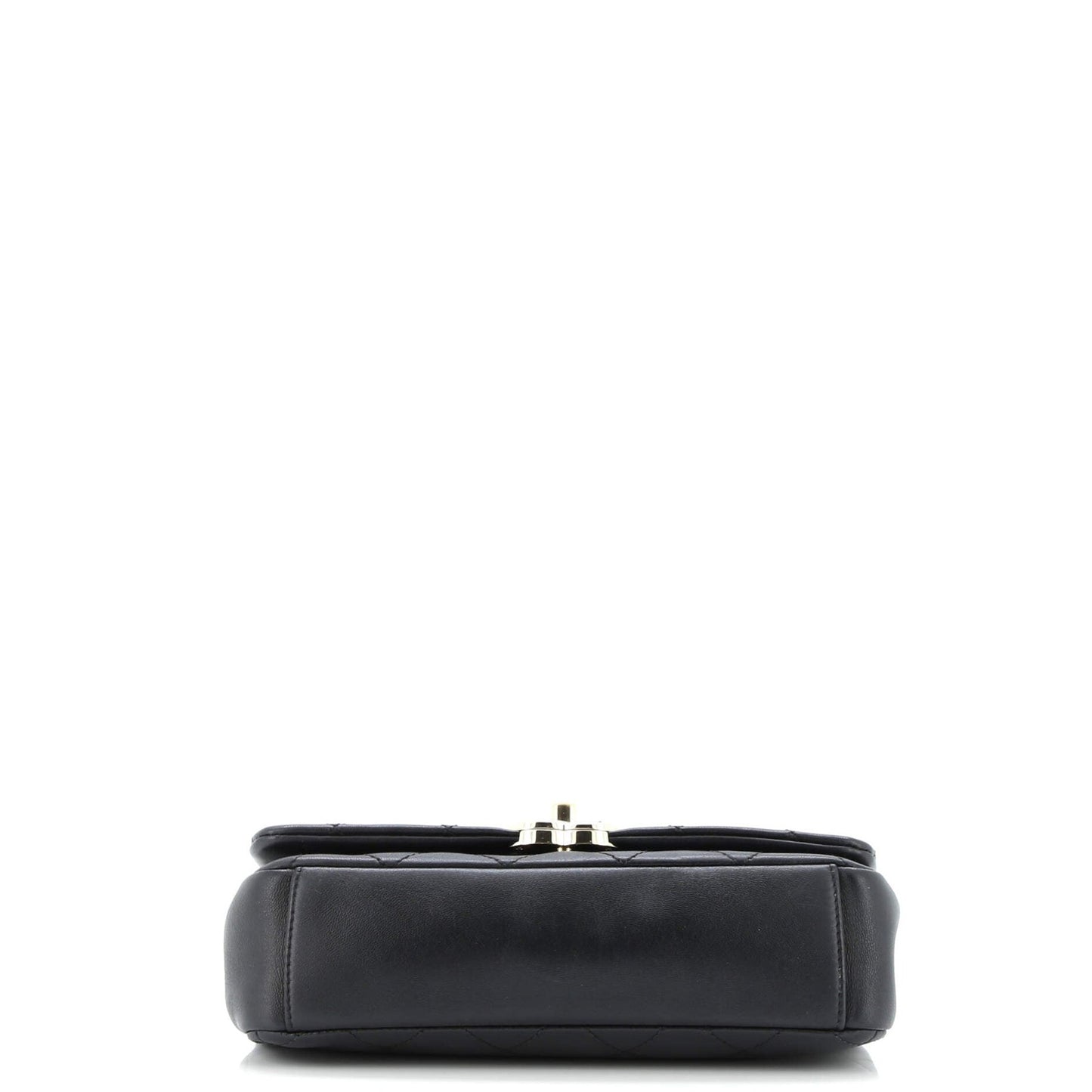 Chanel Twist Chain Enamel Cc Flap Bag Quilted Lambskin Medium