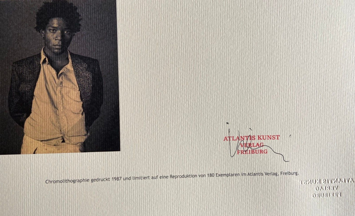 Jean-Michel-Basquiat Lithograph Coa Signed &
