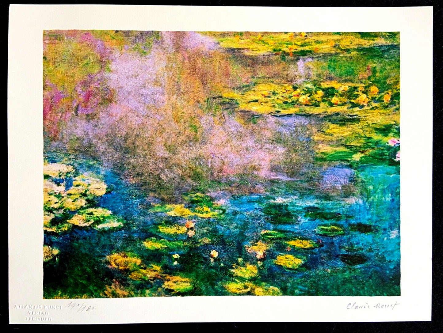 Claude Monet Lithograph Signed Numbered 1978