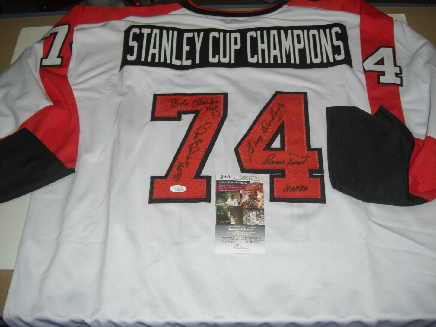 1974 Stanley Cup Champs Bob Clarke,Bill