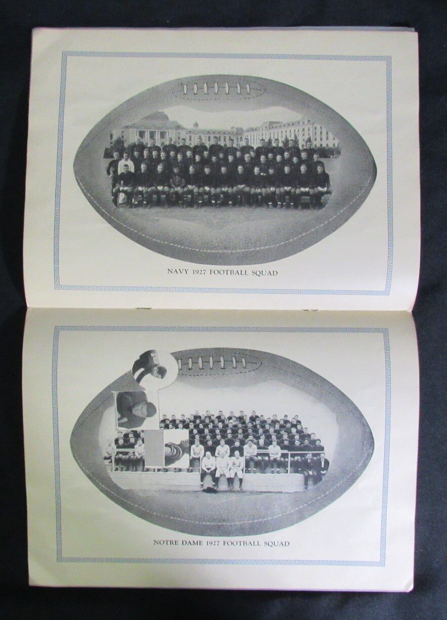 10/15/1927 Navy Vs. Notre Dame College Program