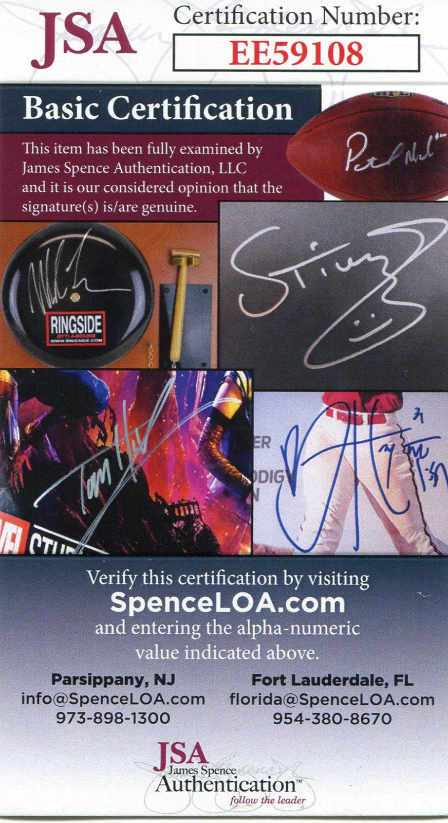 Martin Sheen Autographed 4X6 Card (Jsa)