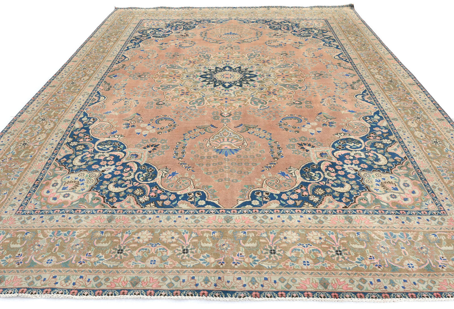 9'5X12'6 Ft Stone-Washed Distressed Vintage