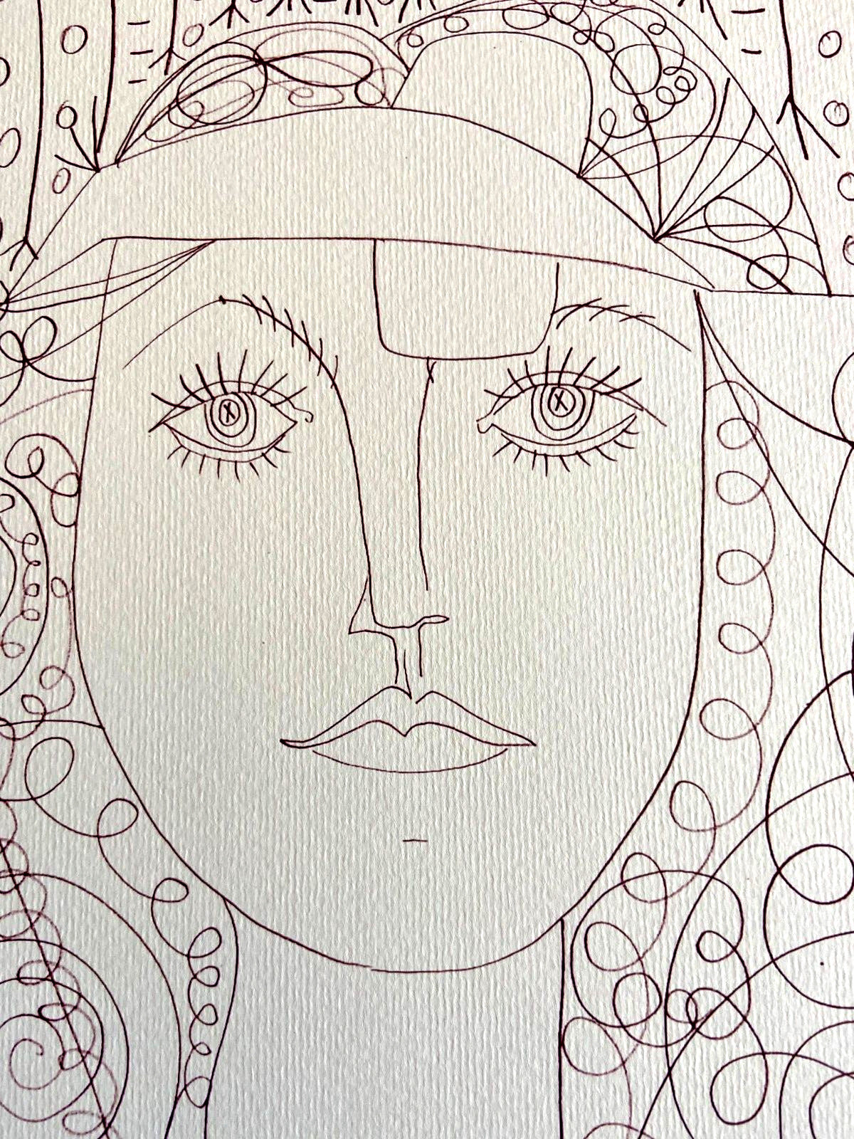 Pablo Picasso Lithograph Handmade Coa Signed In