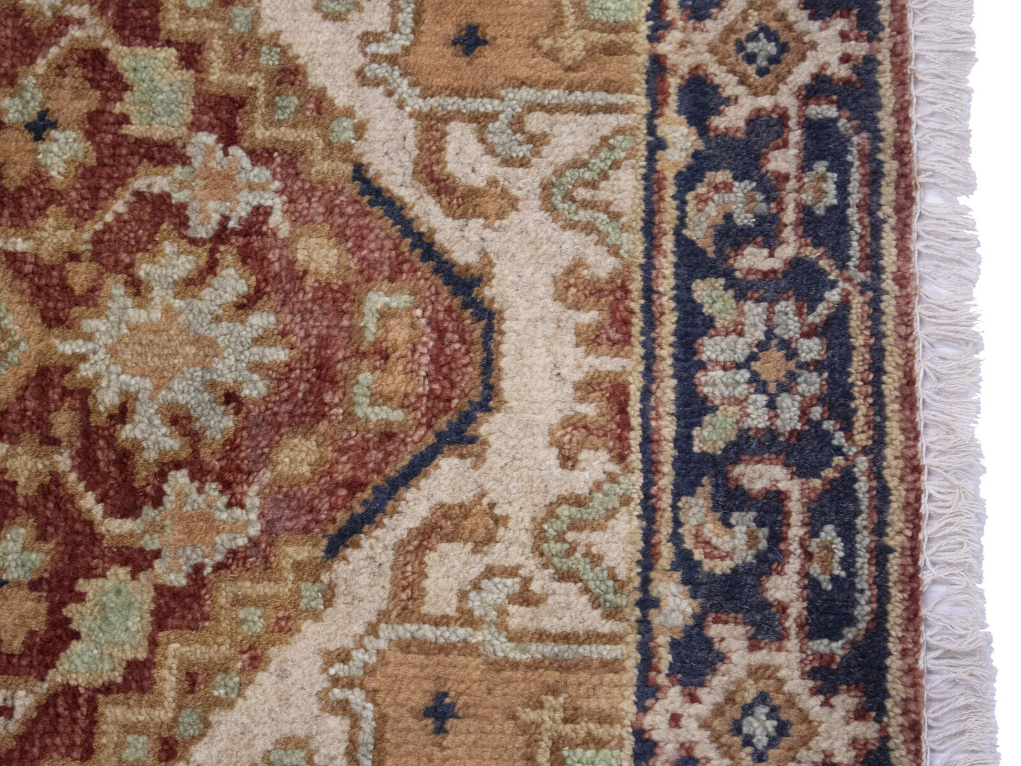 Handmade Serapi Heriz Oriental Runner Rug Floral
