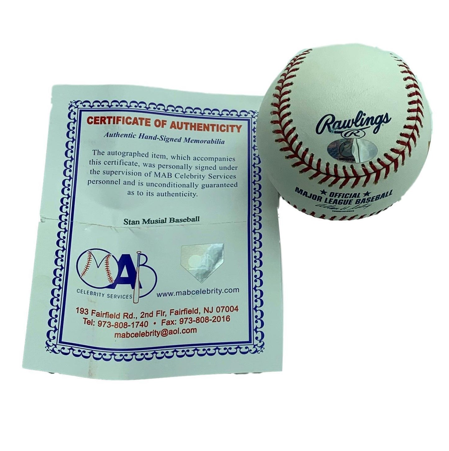 Stan Musial St. Louis Cardinals Signed/Auto Hand