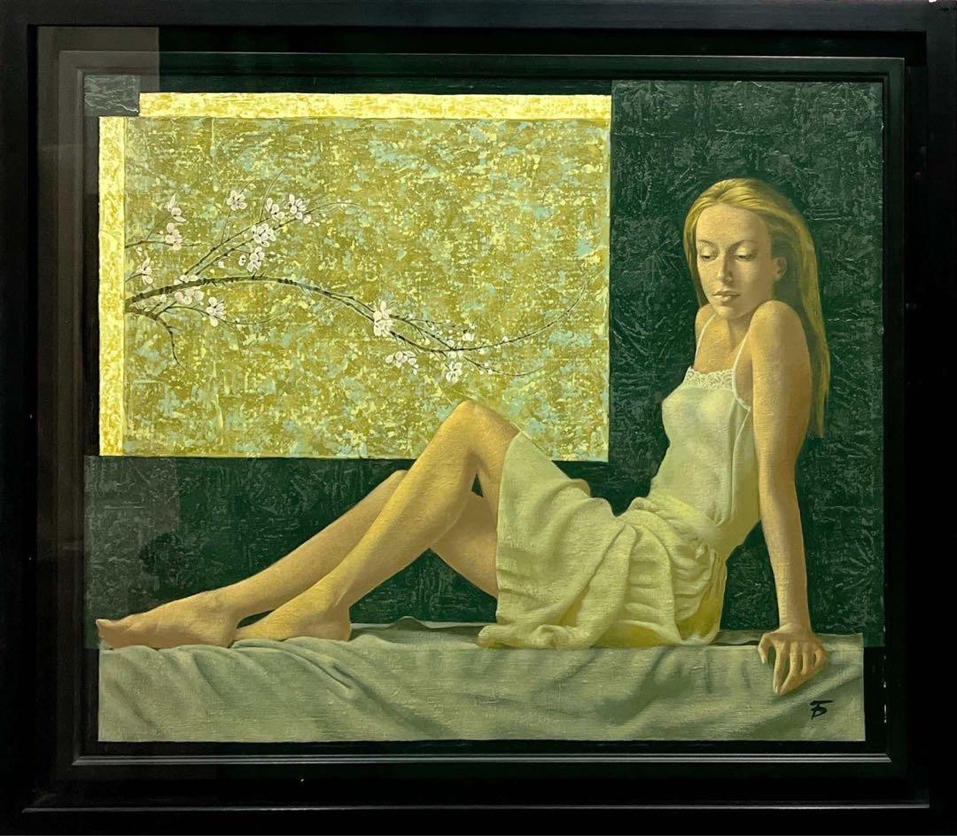 Irina Batakova (Russian, B.1960S) Oil Painting 2008 Plum Blossom Signed Origin