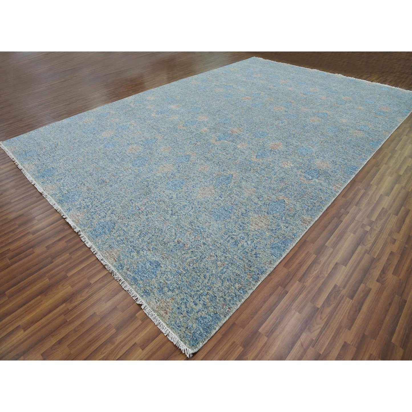 11'10"X17'10" Pure Wool Hand Knotted,Oversize Subtle Oriental