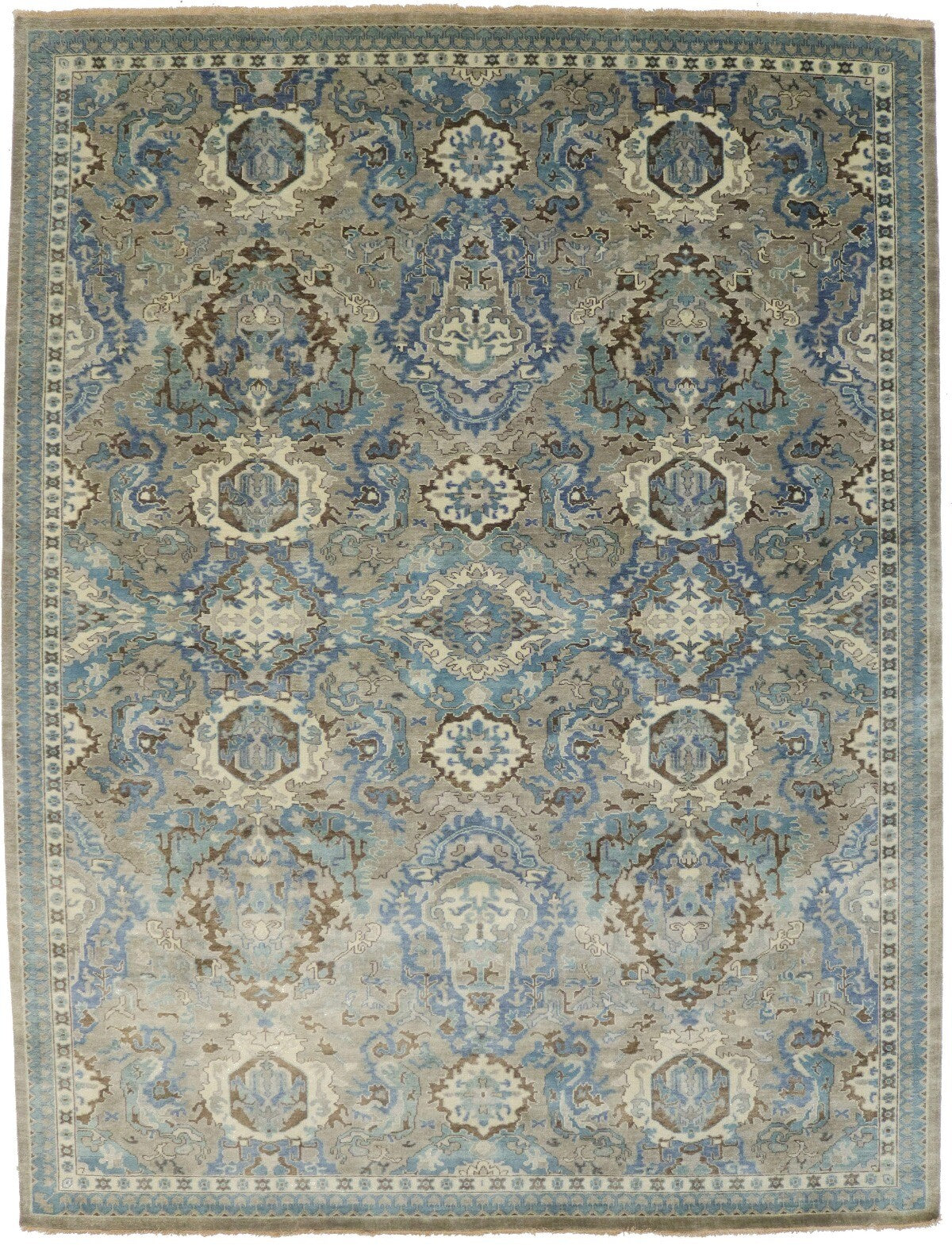 9X12 Ft Handmade Classic Osh Chobi Floral Rug