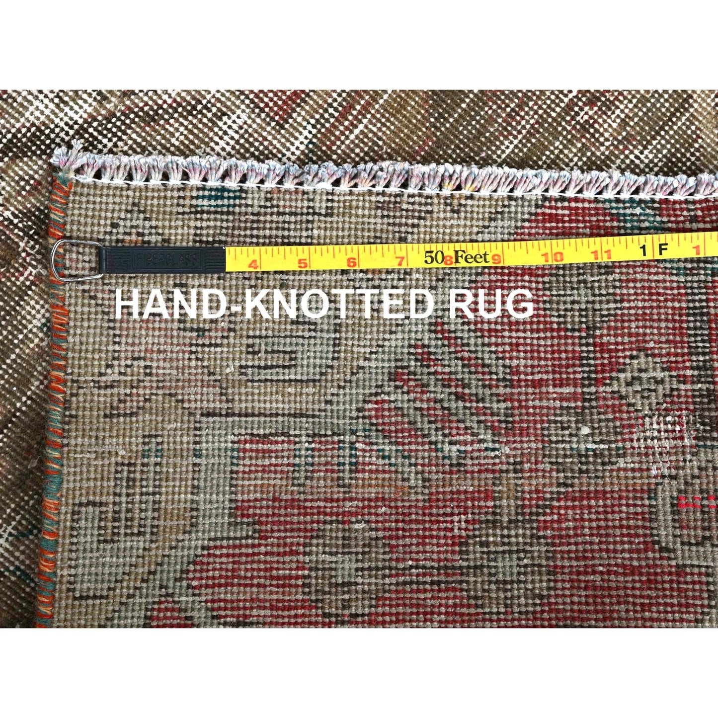 2'2"X9'9" Red Vintage Northwest Zoroastrian Hand Knotted Wool Runner Rug