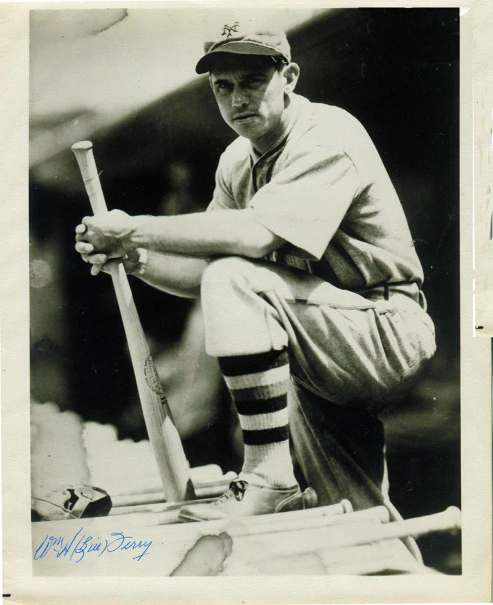 Bill Terry Autographed 8X10 Photo