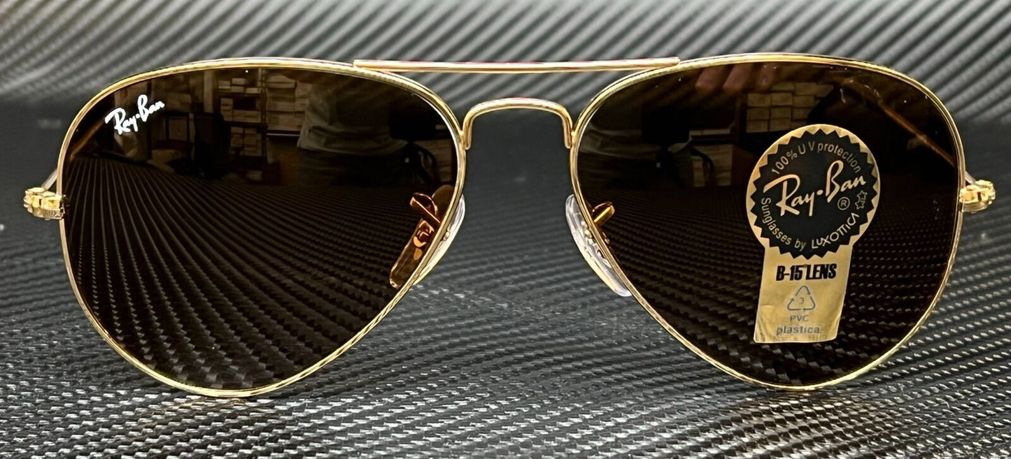 Ray Ban Rb3025 001 33 Gold Aviator 62 Mm Unisex