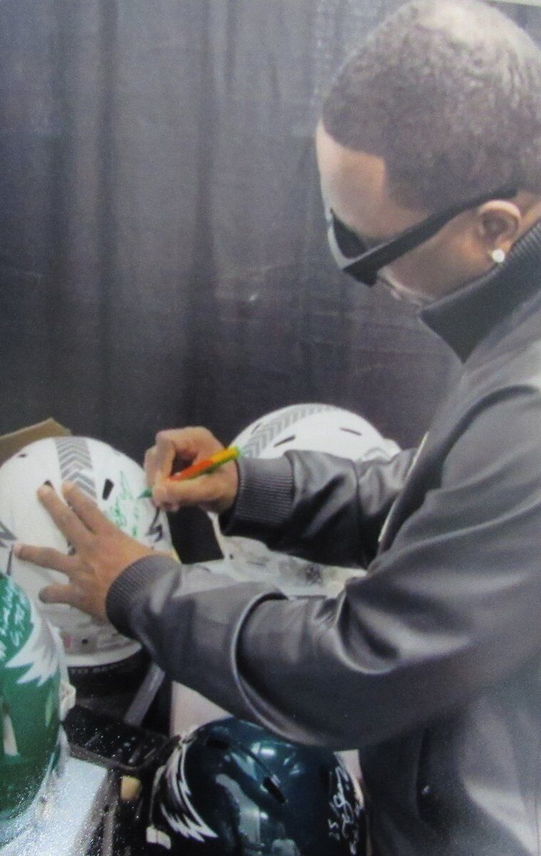 Lesean Mccoy Signed/Inscr Eagles Salute To