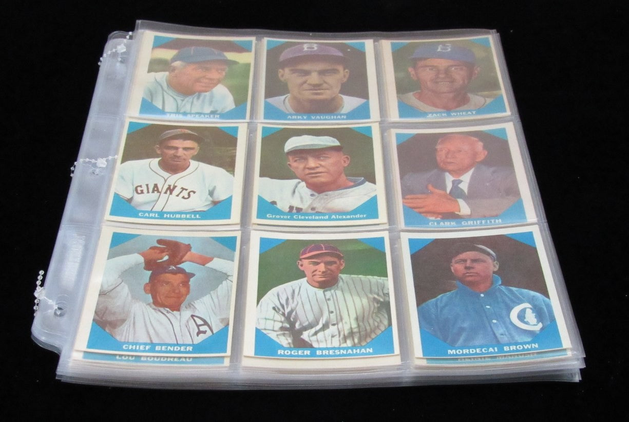 1960 Fleer Baseball Greats Complete Set (79) Ruth, Williams, Gehrig, Cobb 190558