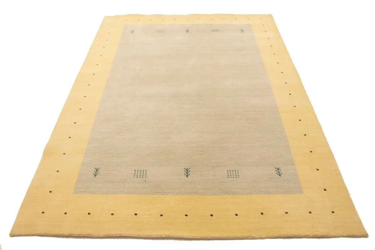 Modern Lori Gabbeh Rug Hand-Loomed Tribal Border